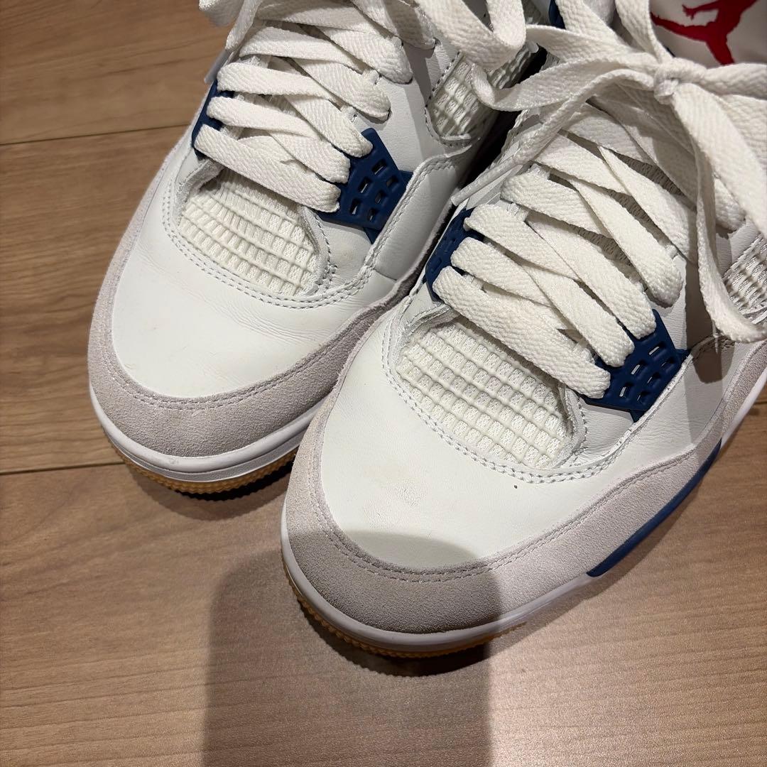 rap芸者　　Nike SB Air Jordan 4 ホワイト/ネイビー