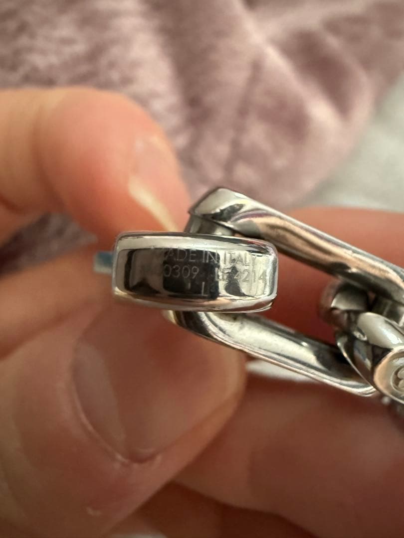 Louis Vuitton シルバーブレスレット 保存袋付き