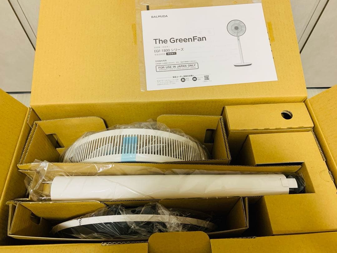 【✨新品・未使用✨】 バルミューダ ザ・グリーンファン EGF-1800-WK