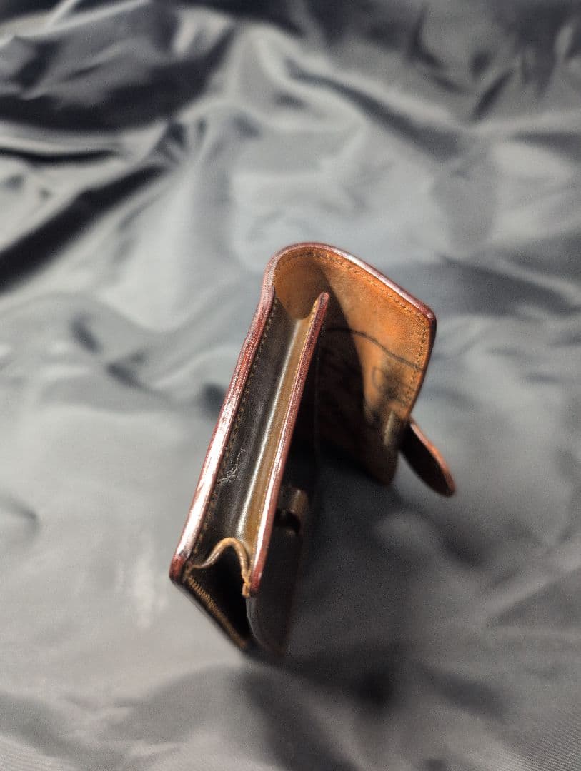 KREIS ミニ財布 KSW-003 Horweenシェルコードバン 色：モカ