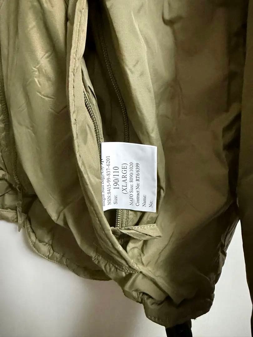 【DEADSTOCK】イギリス軍 実物 PCS サーマルジャケット XL 新品