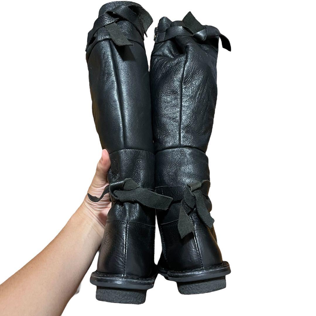 美品 トリッペン GIANT ムートンロングブーツ 35 黒