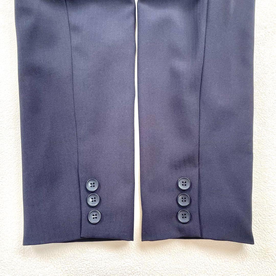 極美品・15号✨リリヤーノ 洗える パンツ セットアップ スーツ ネイビー