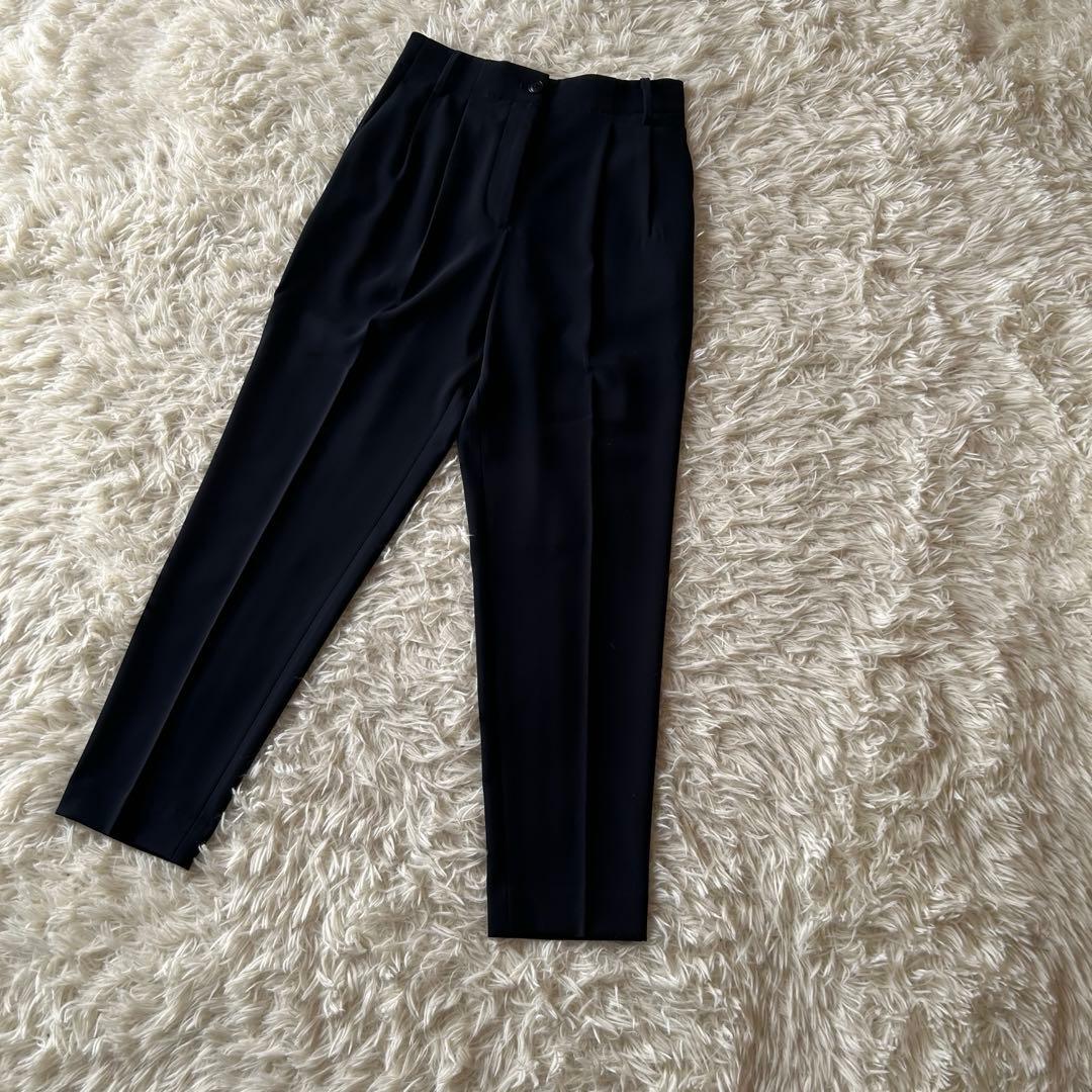 ♦︎美品プラステ　ネイビー　セットアップパンツスーツ　テーパード　ノーカラー