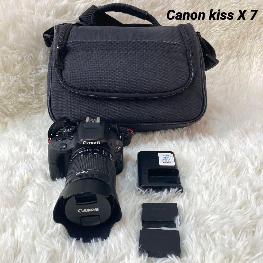 バッテリー2個付き　Canon kissX 7 デジタル一眼レフカメラ　ジャンク