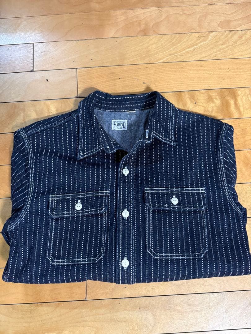 FLATHEAD ウォバッシュ デニムシャツ 7014Wサイズ42