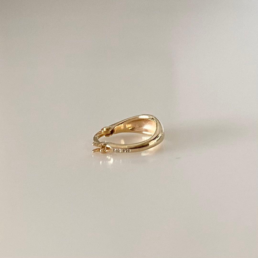 【ete】　K10フープピアス　※片方のみ