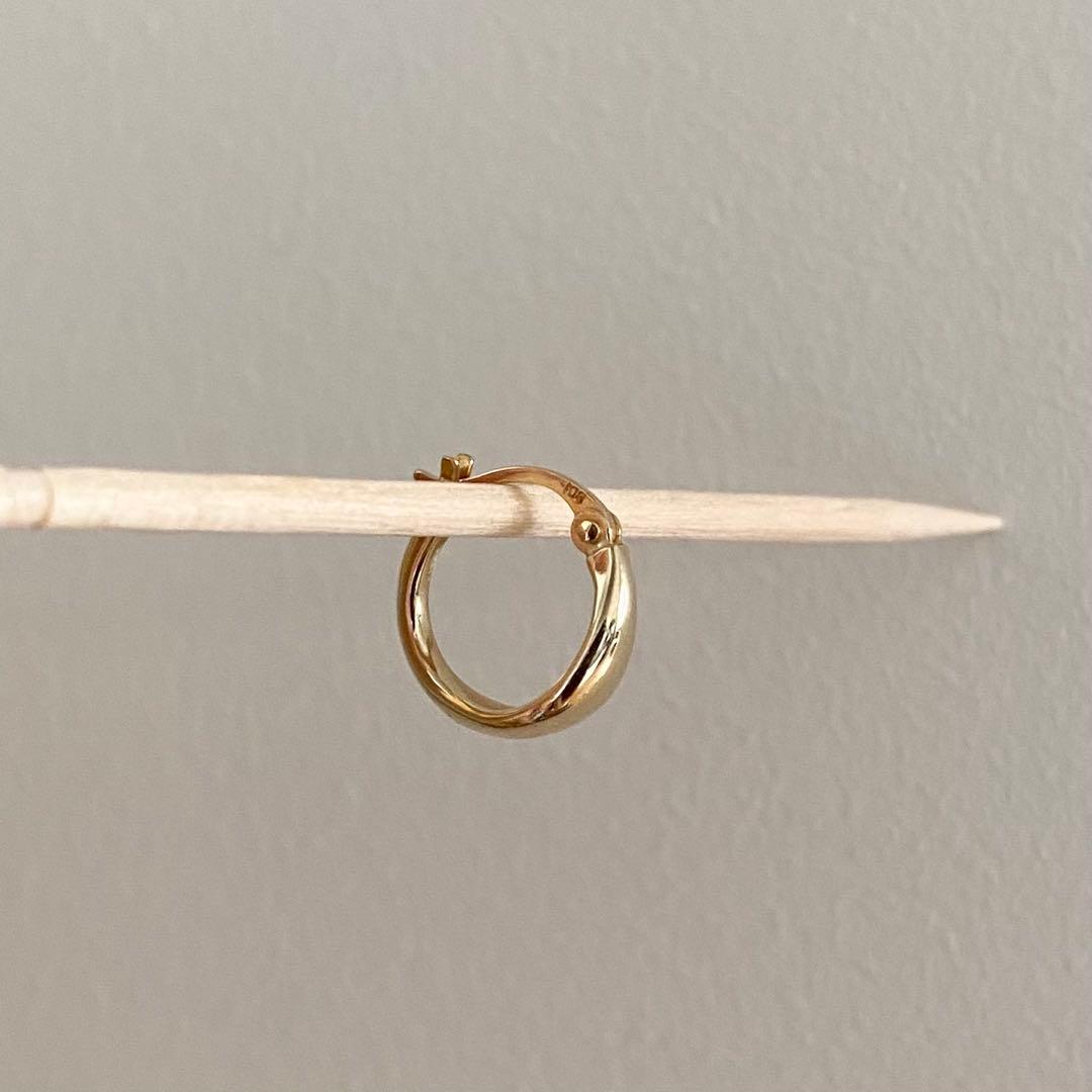 【ete】　K10フープピアス　※片方のみ