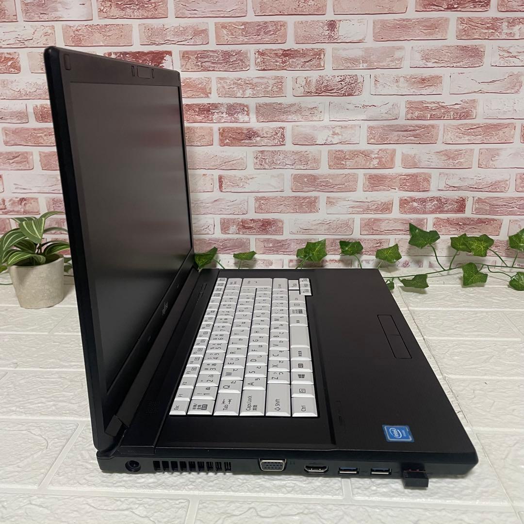 ★美品富士通500GB メモリ8GB★A576/P Win11ノートPC308