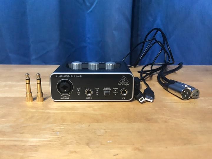 歌ってみたなど、高音質で録音できます！オーディオインターフェイス