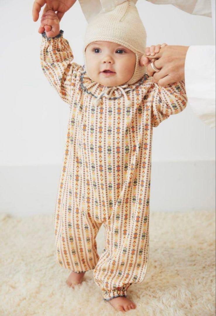 misha&puff Pierrot Onesie ピエロ ロンパース 0-6m