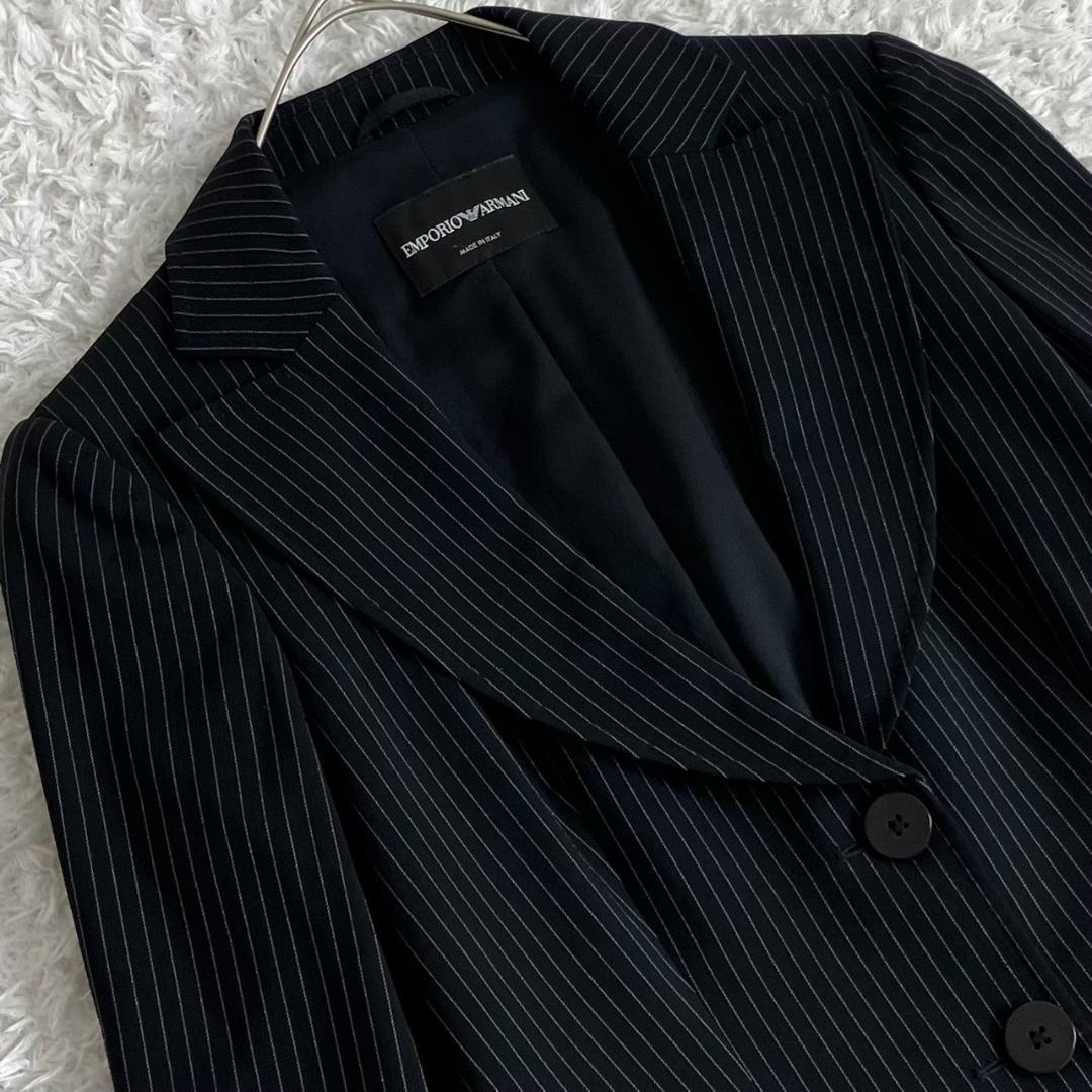 美品✨エンポリオアルマーニ セットアップ スーツ パンツ 大きいサイズ 42 黒