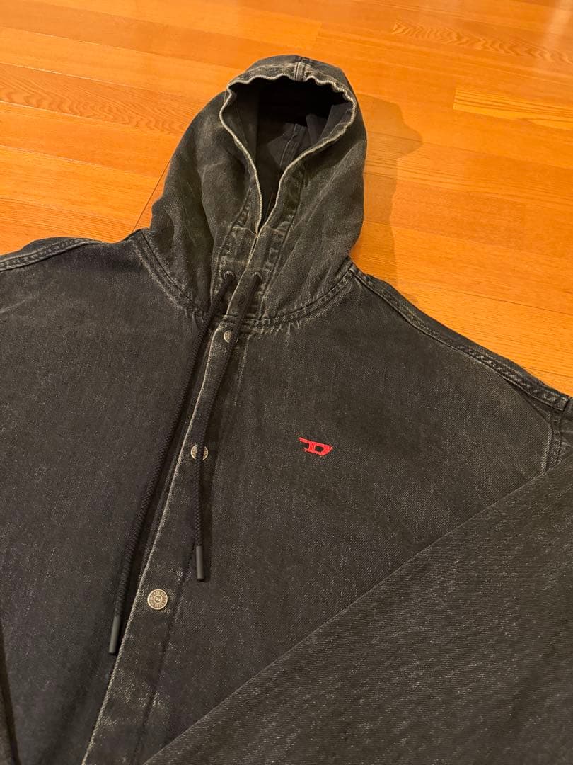 【定期4万6,200円】DIESEL デニムシャツフーディー