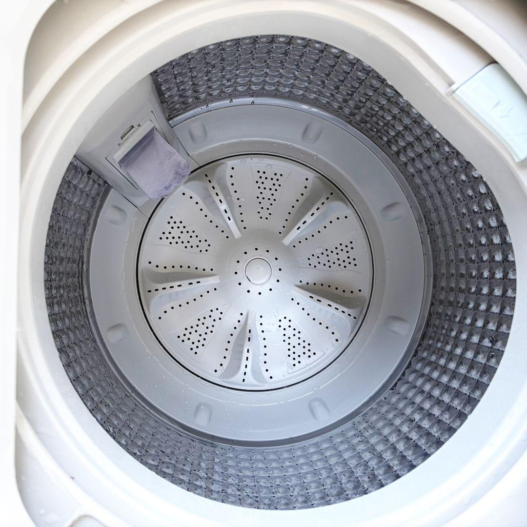 配送設置無料！純正Haierシルバーカラースタイリッシュ洗濯機！完動品超美品！