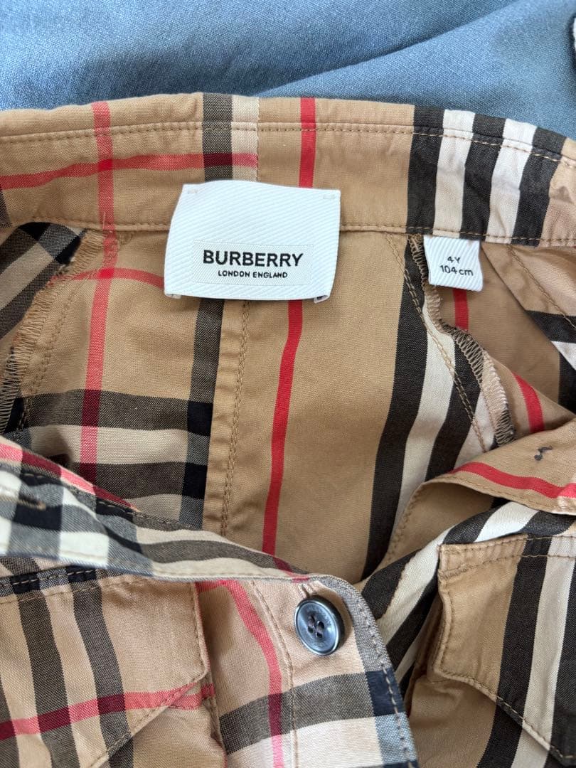 BURBERRY チェックチュニックワンピース 4歳