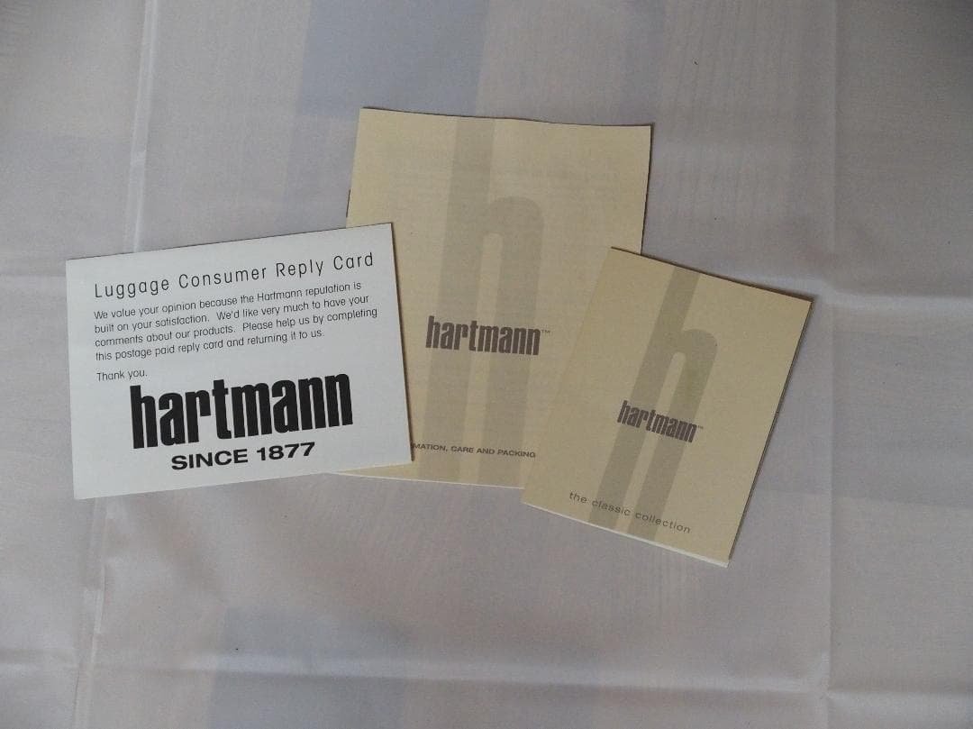 hartmann ビジネスバッグ スリムオーバーナイター ワンオーナー ほぼ新品