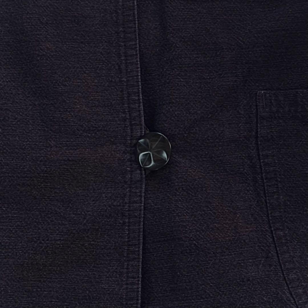 儀右ヱ門 　ギエモン　コットン　ジャケット　ウォッシャブル　春秋　茶紫　日本製