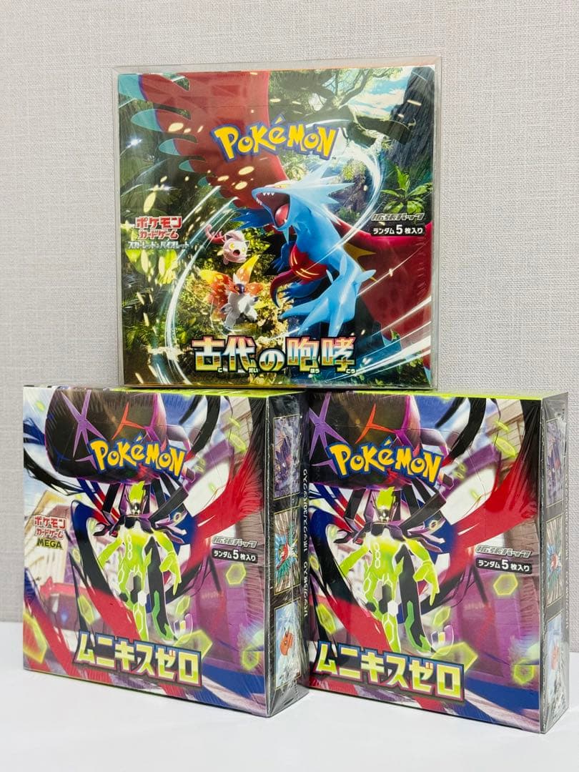 ポケカ 古代の咆哮 1BOX ムニキスゼロ 2BOX シュリンク付き 新品未開封