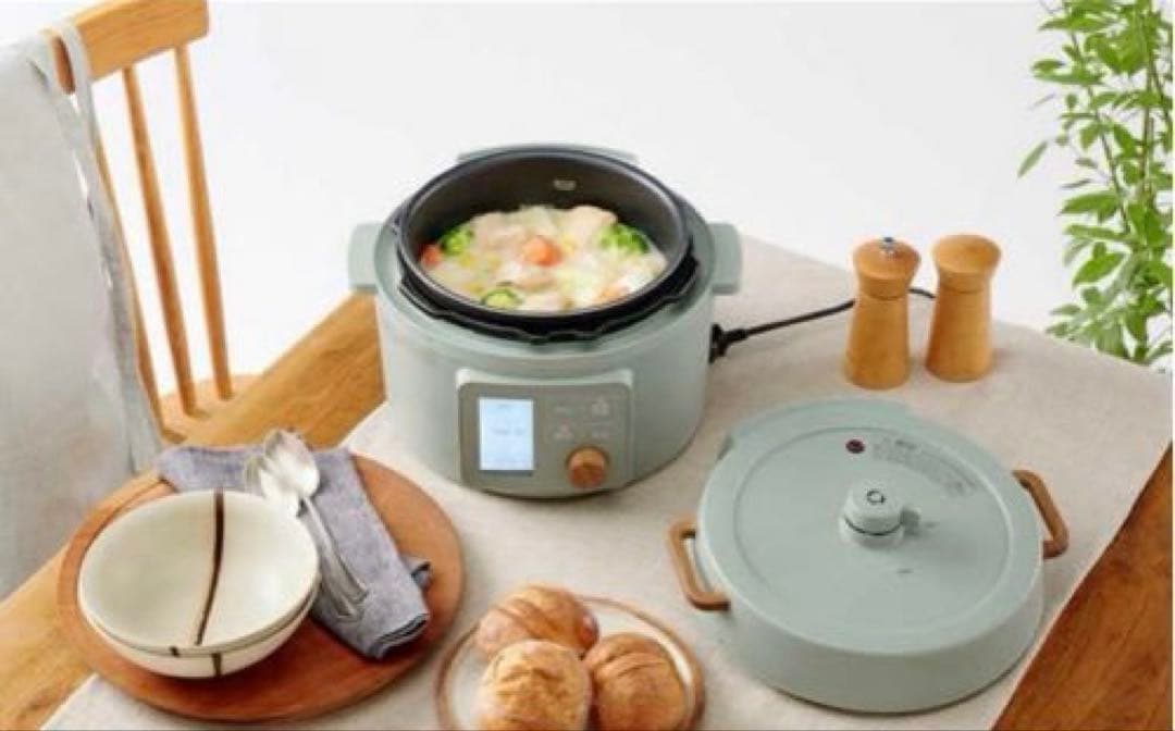 KPCMB3G アイリスオーヤマ　電気圧力鍋 3L 液晶タイプ グリーン