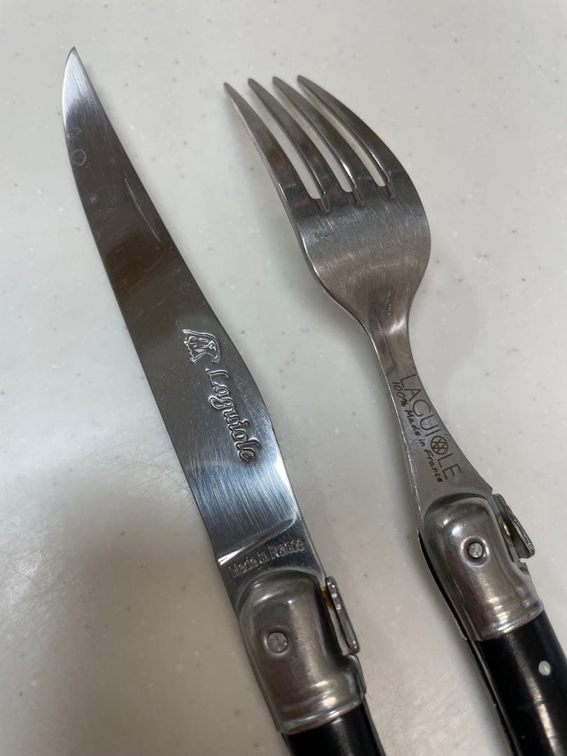 【Laguiole】フォーク10本 ナイフ10本