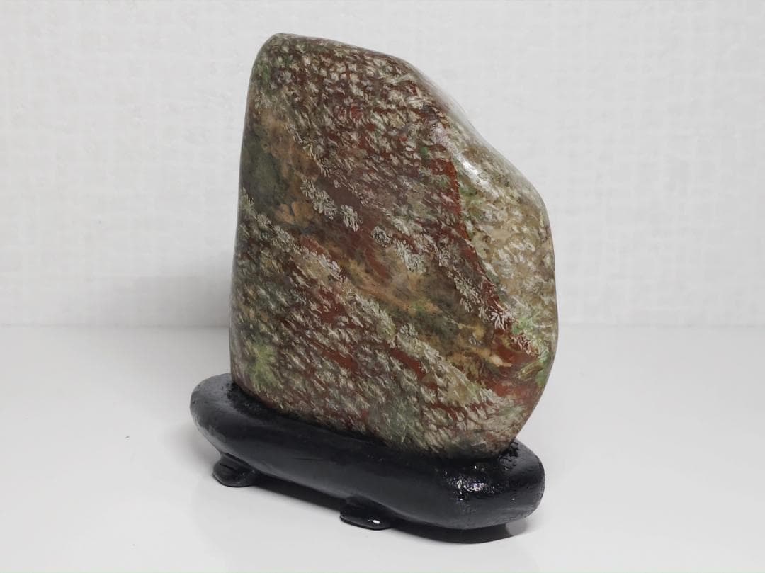 花紋石 496g 錦石 碧玉 ジャスパー 紋石 菊花石 水石 鑑賞石 自然石