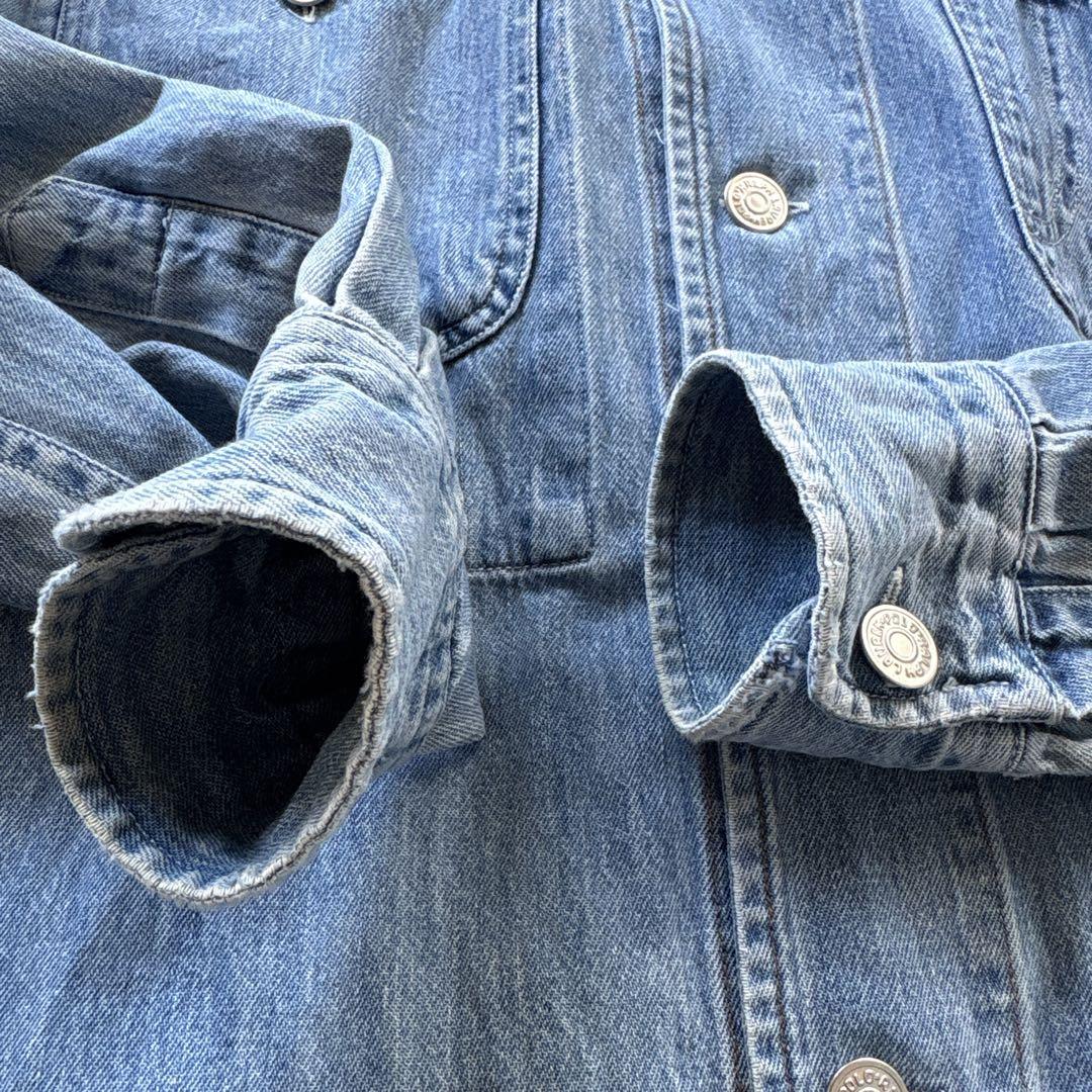 90s polo country デニムカバーオール　ポロカントリーデニムシャツ