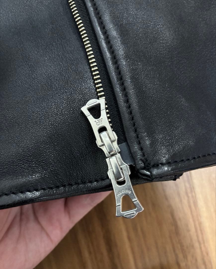 MR. OLIVE ブラック セミダブルライダースジャケット Mサイズ