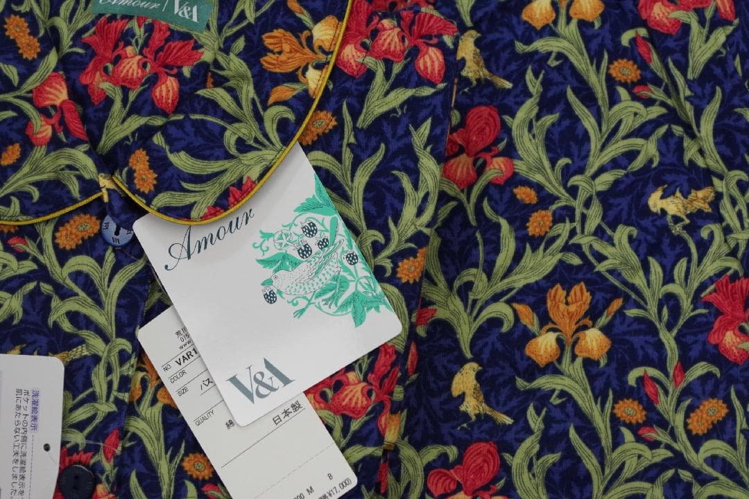 【新品】V&A ヴィクトリア＆アルバート　接結天竺 秋冬物パジャマ（M)ｂ17