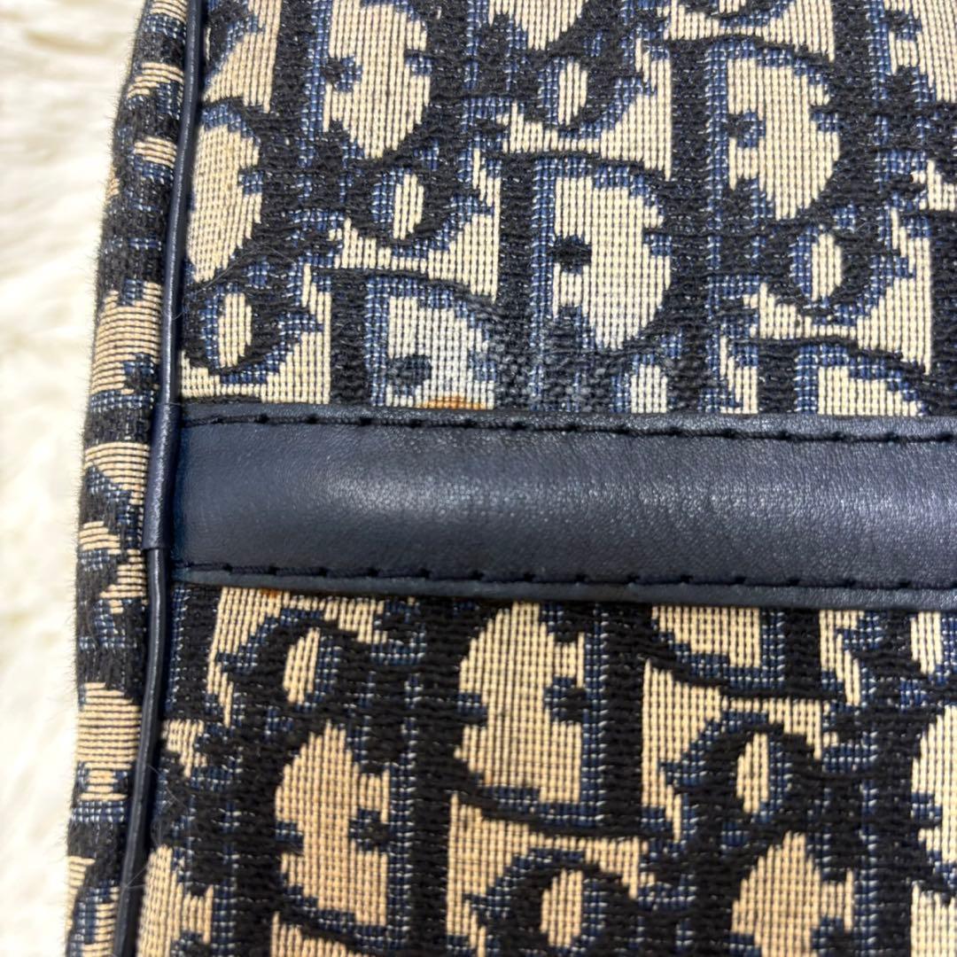 【美品】 Dior ディオール トロッター柄 ミニボストン ハンドバッグ