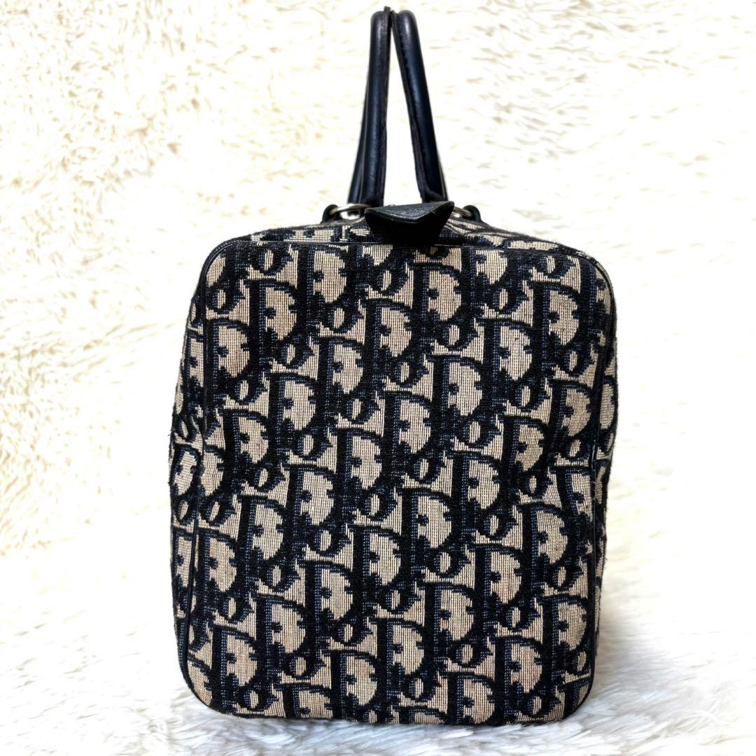 【美品】 Dior ディオール トロッター柄 ミニボストン ハンドバッグ
