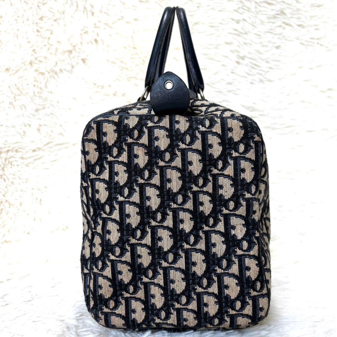 【美品】 Dior ディオール トロッター柄 ミニボストン ハンドバッグ