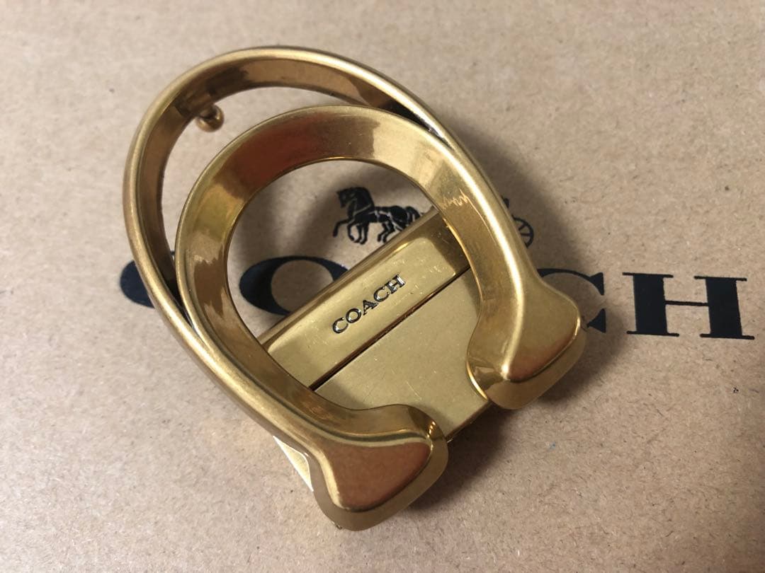 本日限定価格COACHコーチ新品正規品リバーシブルレザーベルト回転バックル