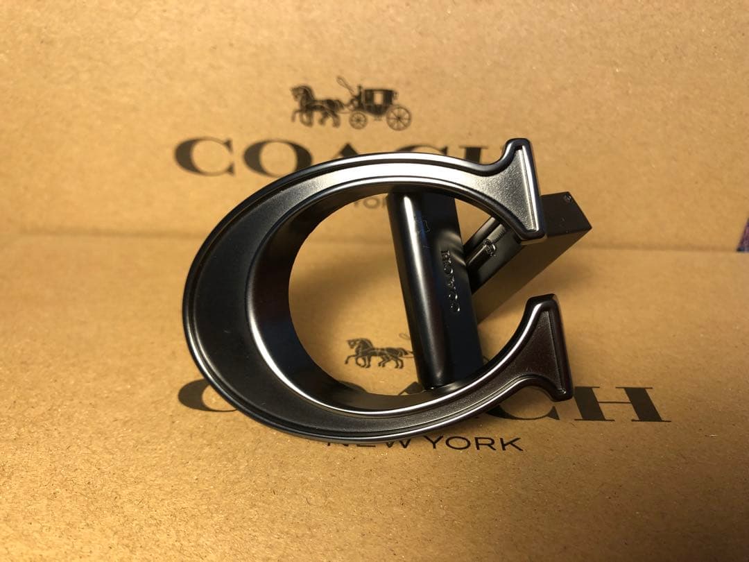 本日限定価格COACHコーチ新品正規品リバーシブルレザーベルト回転バックル