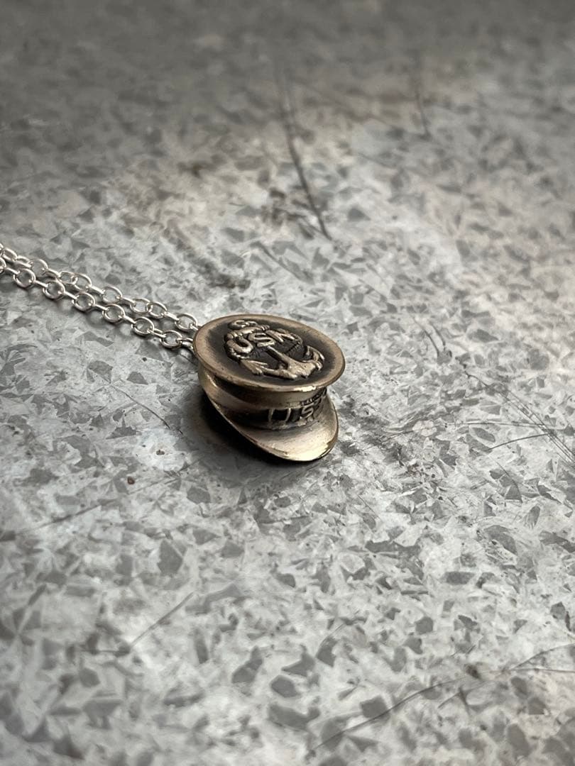 40's スウィートハートジュエリー シルバー USN スターリングネックレス