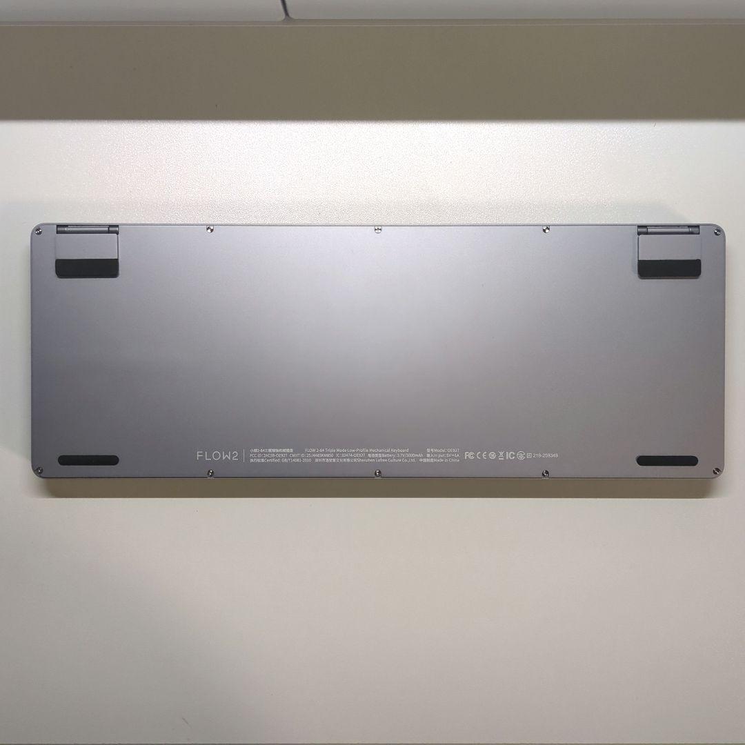 lofree flow2　キーボード　ロープロファイル　スペースグレー　84キー