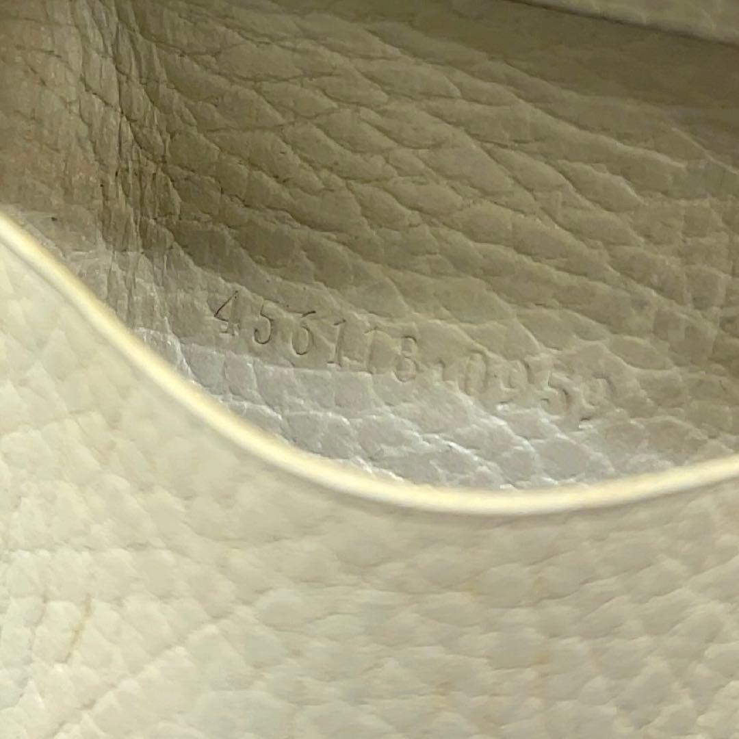 グッチ キーケース 6連 GGスプリーム GG マーモント レザー PVC 白