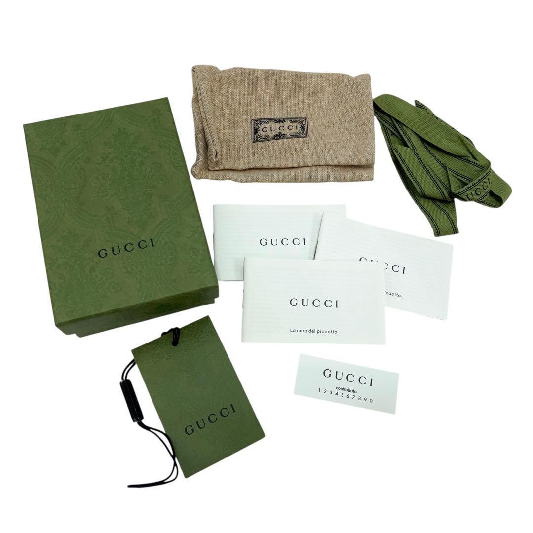 グッチ キーケース 6連 GGスプリーム GG マーモント レザー PVC 白