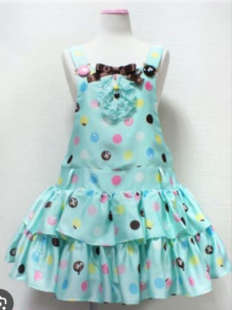 ポルカドット　サロペット　美品