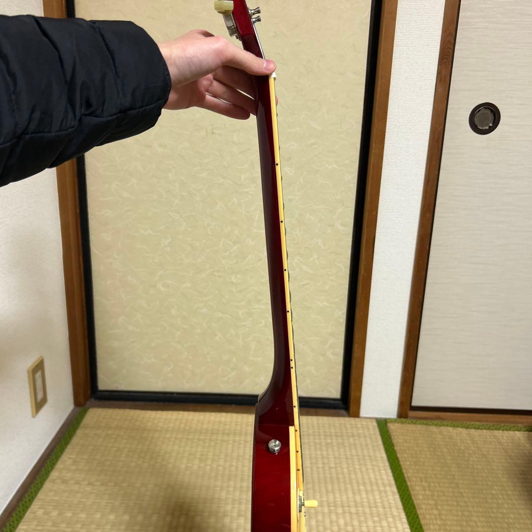 Burny バーニー レスポールタイプ エレキギター オレンジ※テールピース欠品