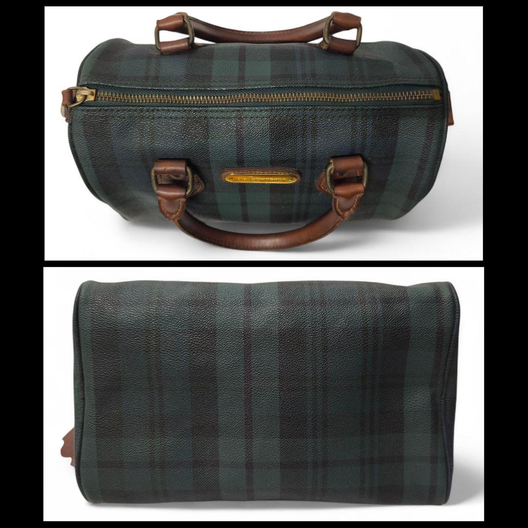 【良品】 ポロラルフローレン ミニボストンバッグ ビンテージ PVC