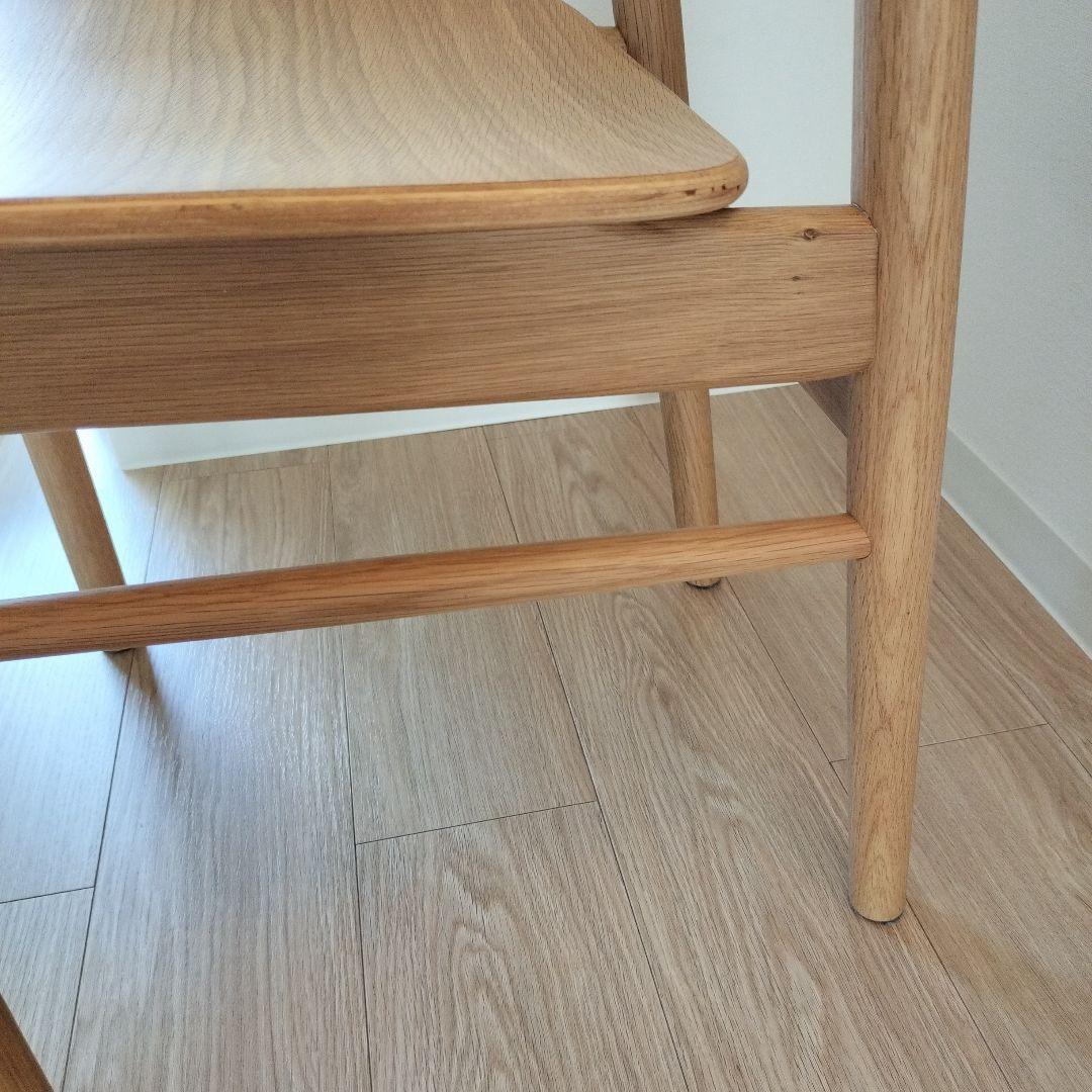 無印良品　オーク材　ラウンドチェア