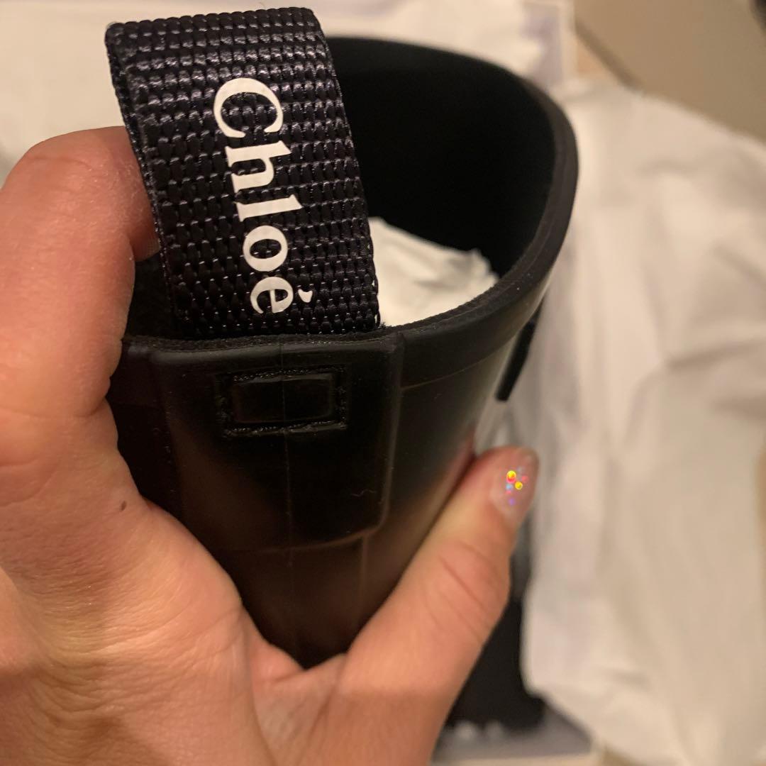 Chloé ブラック 長靴 ヒール付き　36インチ