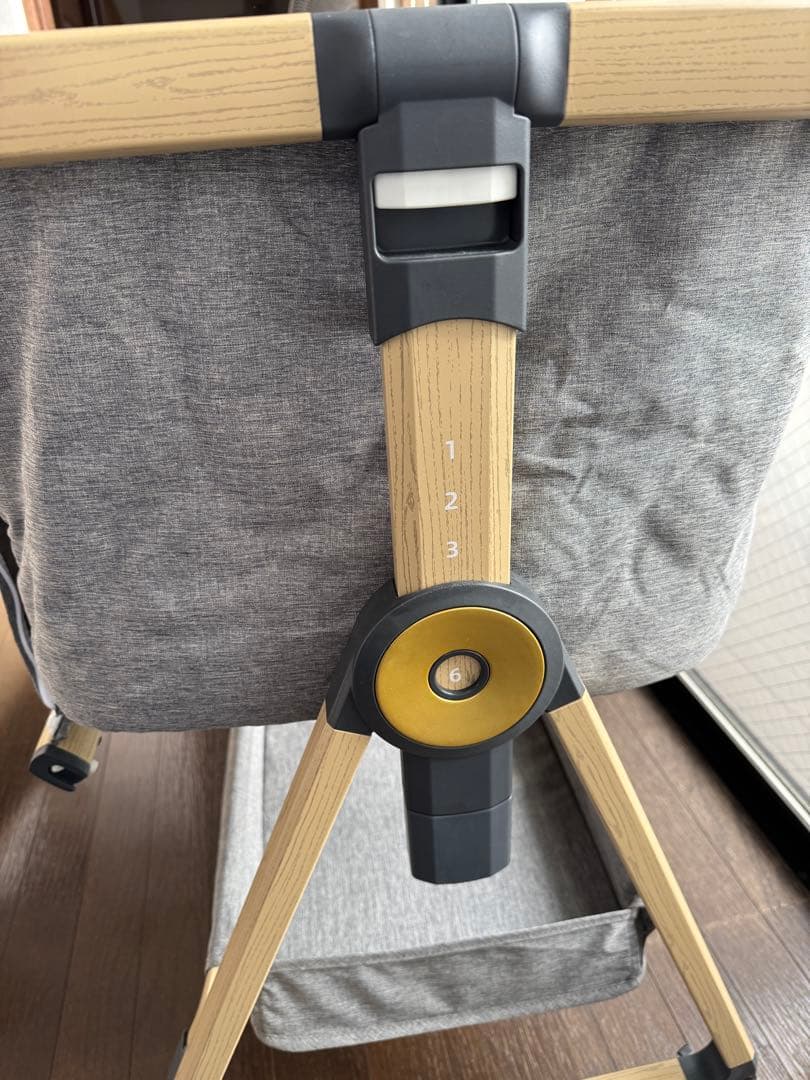 グレー 添い寝ベッド 揺れ機能付き