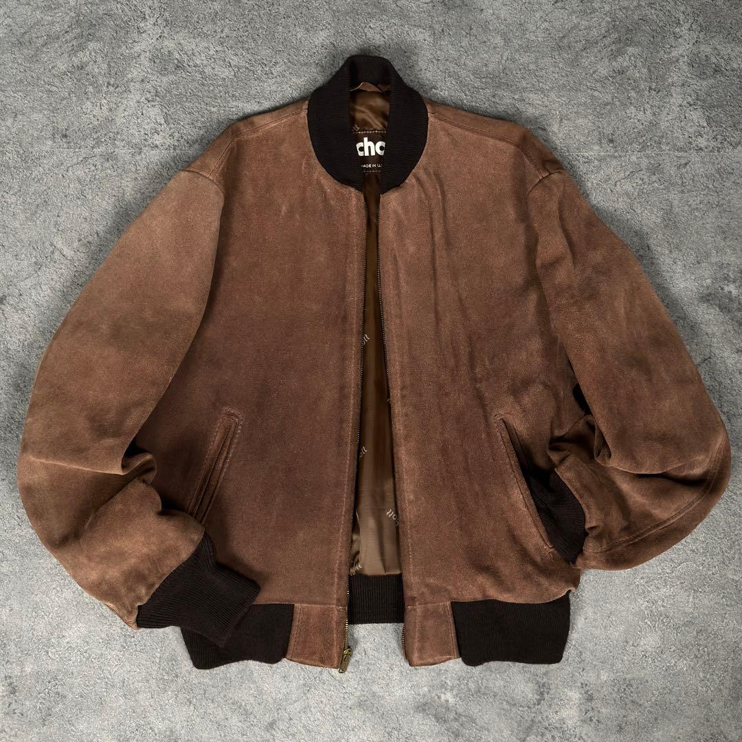 Schott 80s 90s スエード レザー ボンバージャケット ショット