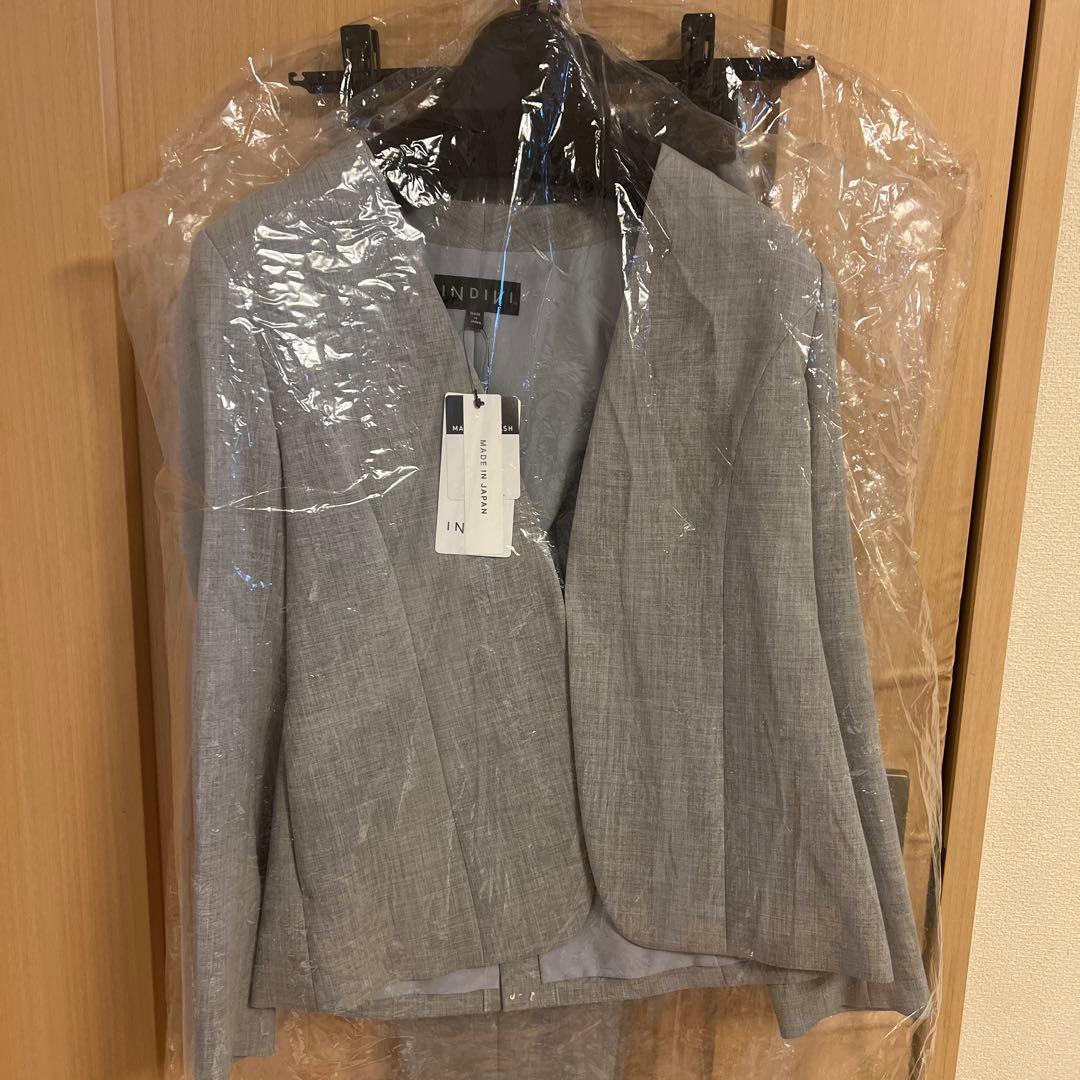 インディヴィ　グレー パンツスーツ レディース　新品