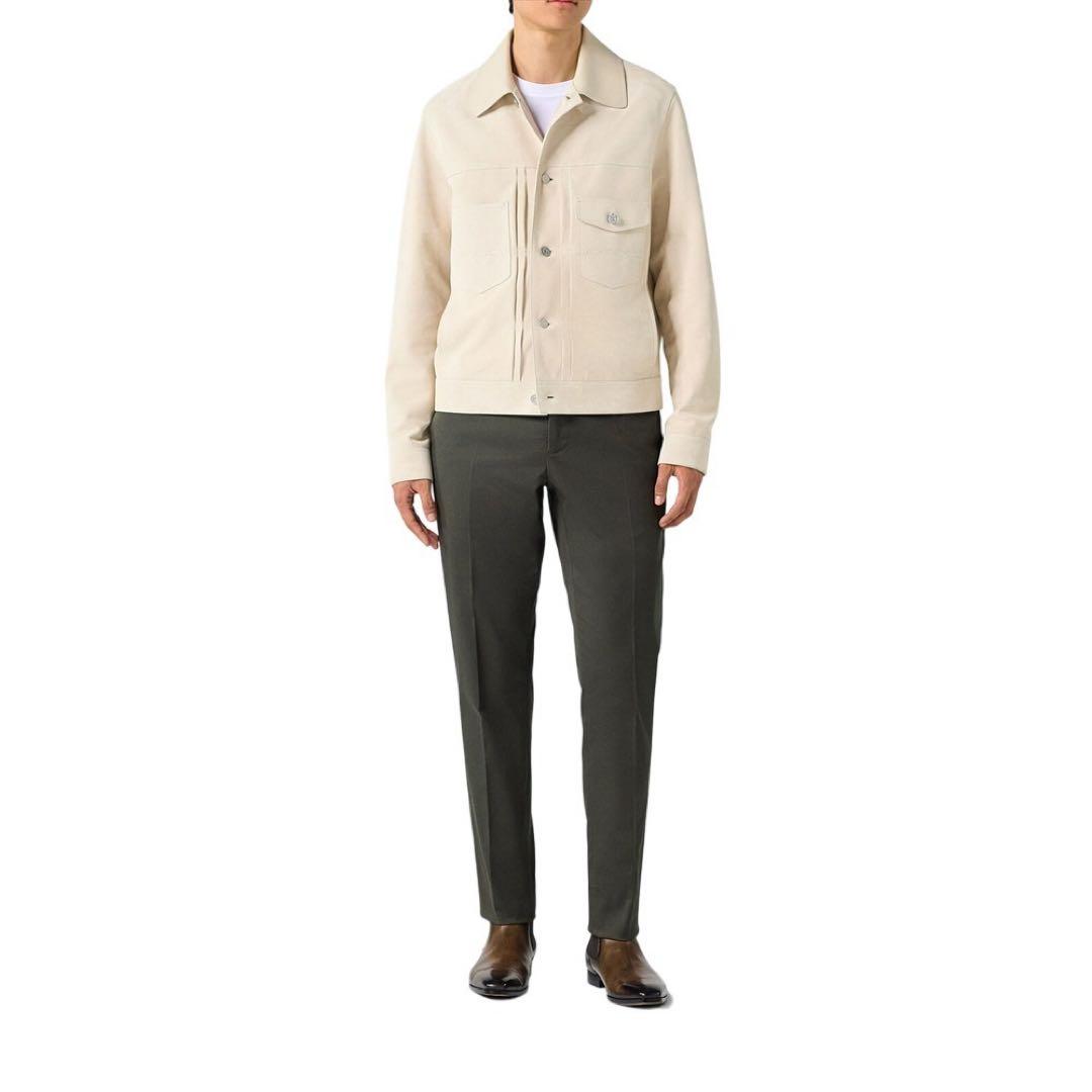 極美品 定価126.5万円 ベルルッティ スウェードレザートラッカージャケット