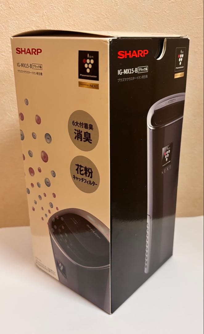 SHARP IG-MX15-B ブラック プラズマクラスターイオン発生器