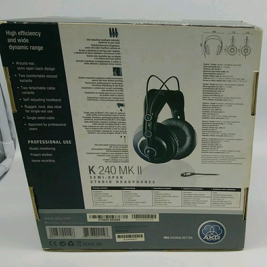 ヘッドホン AKG k240 mk2