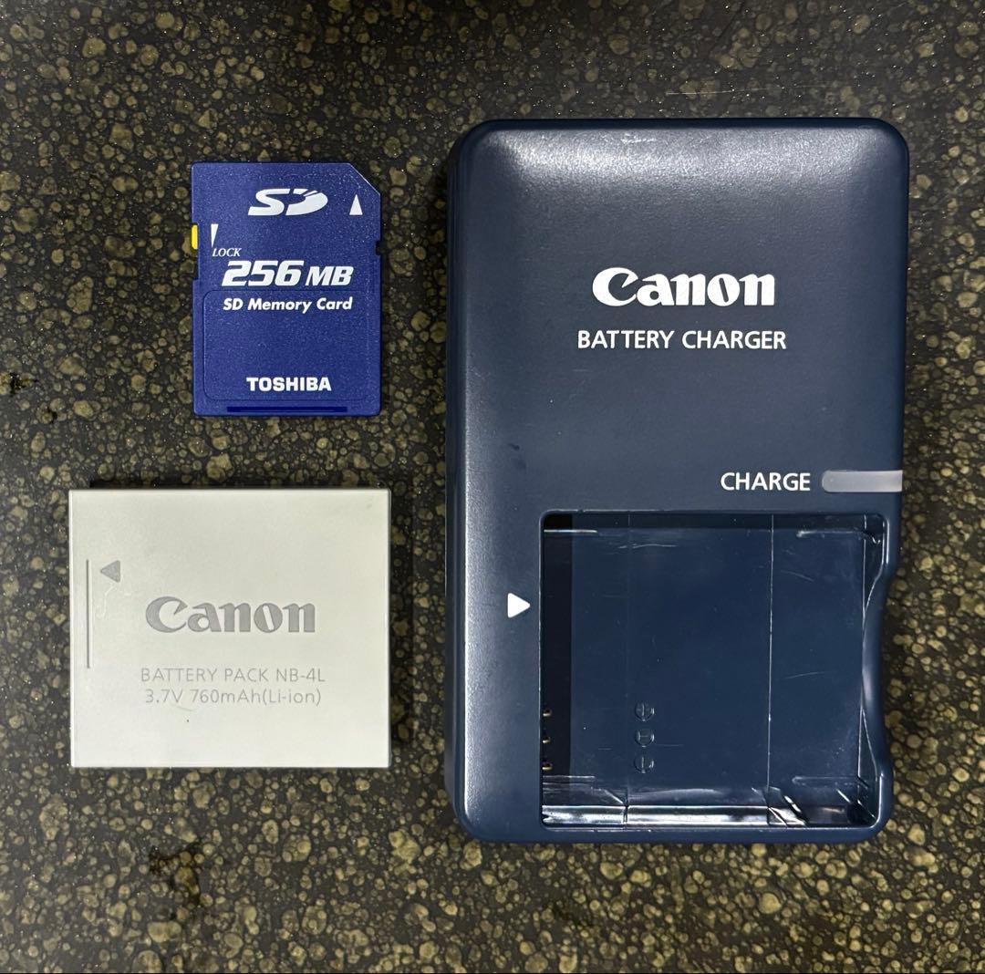 CanonキャノンIXY DIGITALコンパクトカメラ取説・充電器・SDカード