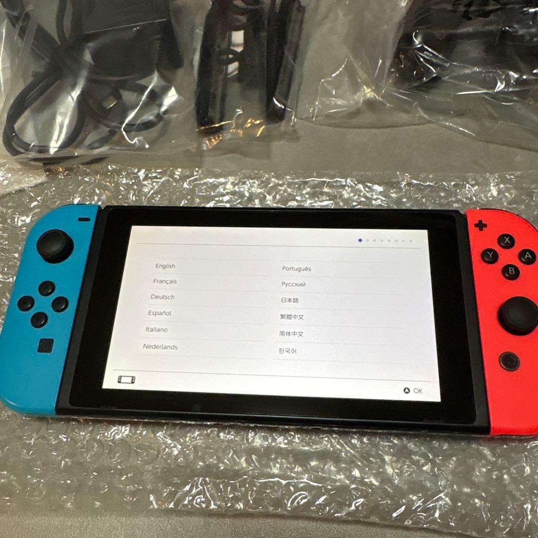 Nintendo Switch 赤/青 スティック新品交換済み